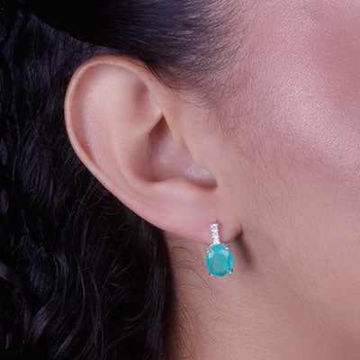 Brinco de Prata com Pedras - 68209