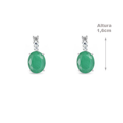 Brinco de Prata com Pedras - 68210