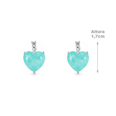 Brinco de Prata Coração - 68211
