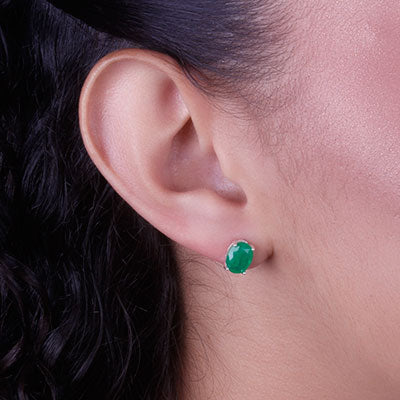 Brinco de Prata com Crisopázio - 68214