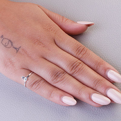 Anel de Prata com Zircônia - 68216