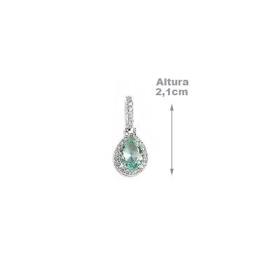 Pingente de Prata com Zircônia - 68312