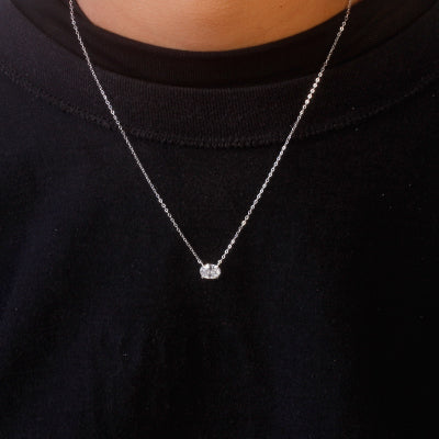 Gargantilha de Prata com Zircônia -68325