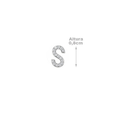 Pingente de Prata Letras - 68371