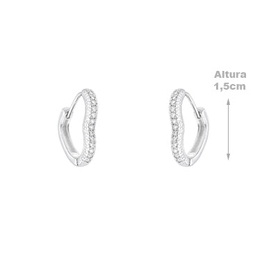 Argola de Prata Coração - 68387