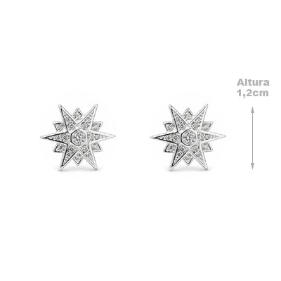 Brinco de Prata Estrela - 68397