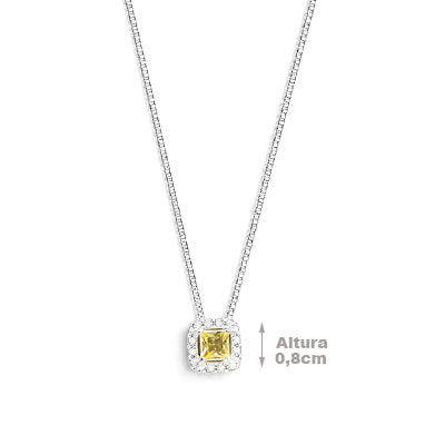 Gargantilha de Prata com Pedras - 68415