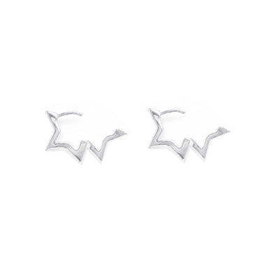 Argola de Prata Estrela - 68445