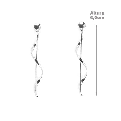 Brinco de Prata Liso - 68456
