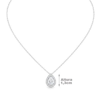 Gargantilha de Prata com Zircônia - 68481