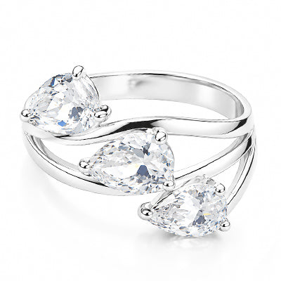 Anel de Prata com Zircônia - 68503