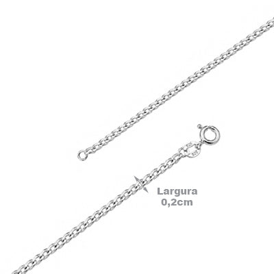 Corrente de Prata Elos - 68508