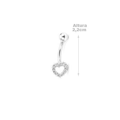 Piercing de Umbigo Coração - 68526