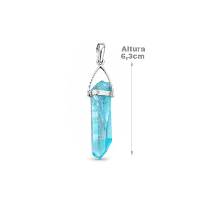 Pingente de Prata com Cristal - 68542