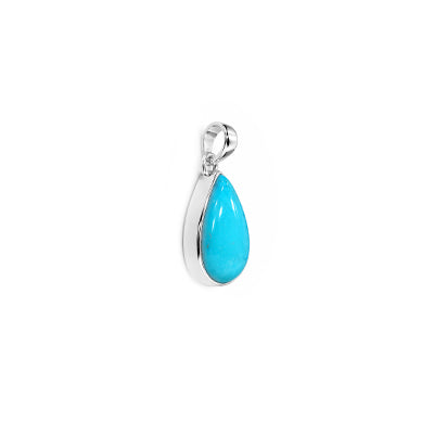 Pingente de Prata com Turquesa - 68548