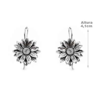 Brinco de Prata Flor - 68578