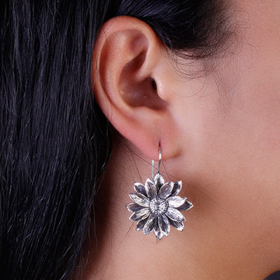 Brinco de Prata Flor - 68578