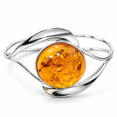 Bracelete de Prata com Âmbar - 68583