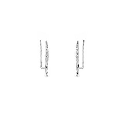 Brinco de Prata Contorno de Orelha (Ear Cuff) - 68610