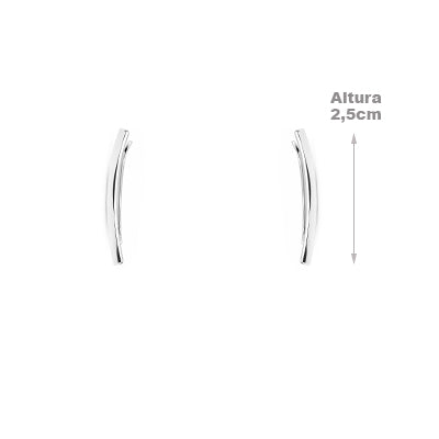 Brinco de Prata Contorno de Orelha (Ear Cuff) - 68615