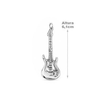 Pingente de Prata Guitarra - 68638