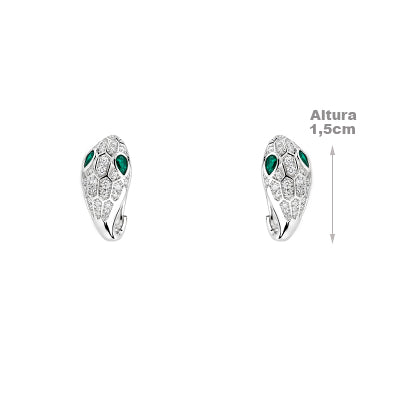 Argola de Prata Serpente - 68647