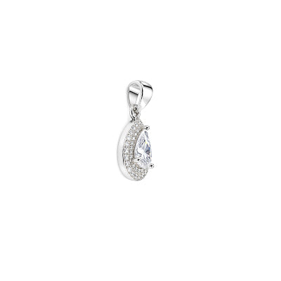 Pingente de Prata com Zircônia - 68650