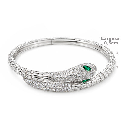 Bracelete de Prata Serpente - 68660