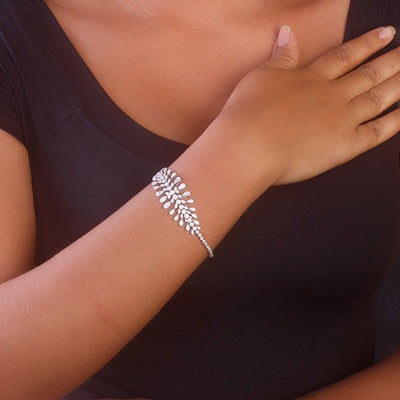 Pulseira de Prata com Zircônia - 68672