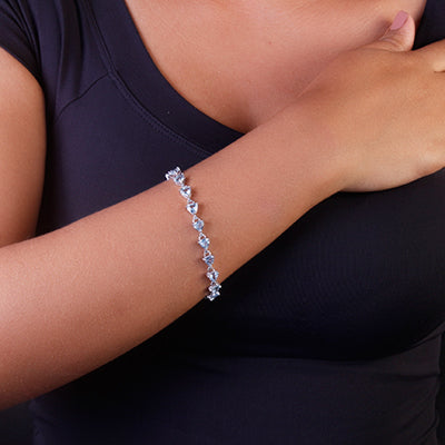 Pulseira de Prata com Topázio - 68751