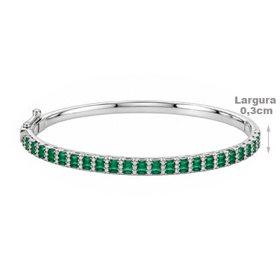 Bracelete de Prata com Zircônia - 68788