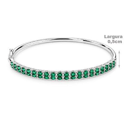 Bracelete de Prata com Zircônia - 68823