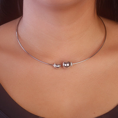 Gargantilha Aro de Prata com Zircônia - 68825