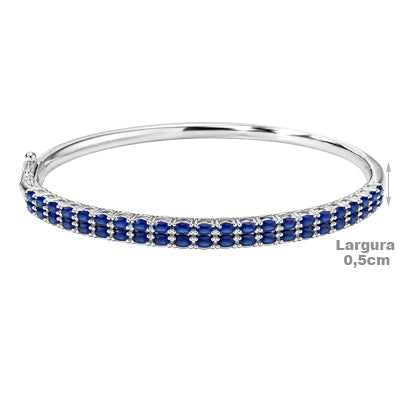 Bracelete de Prata com Zircônia - 68826