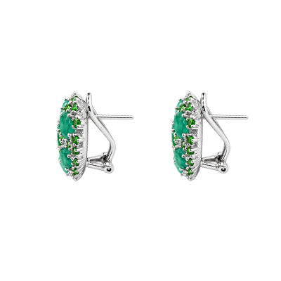 Brinco de Prata com Pedras - 68855