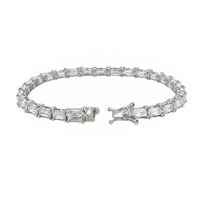 Pulseira de Prata com Zircônia - 68979