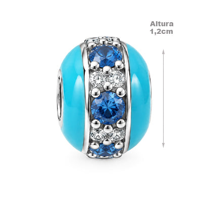 Berloque de Prata com Zircônias - 69099