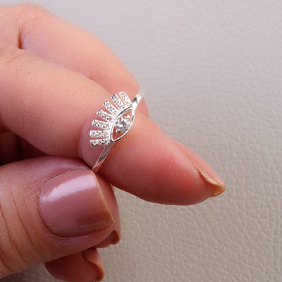 Anel de Prata Olho Grego - 69414