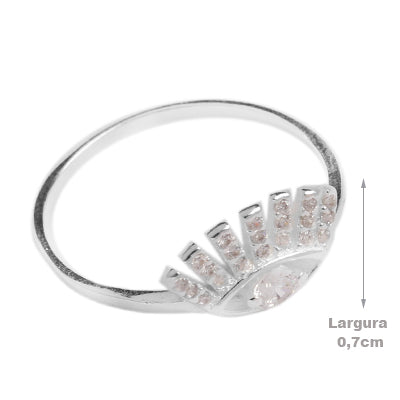 Anel de Prata Olho Grego - 69414