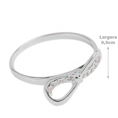 Anel de Prata Laço - 69416