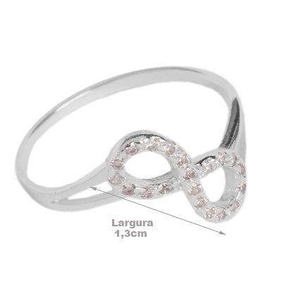 Anel de Prata Infinito - 69425
