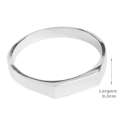 Anel de Prata Liso - 69429
