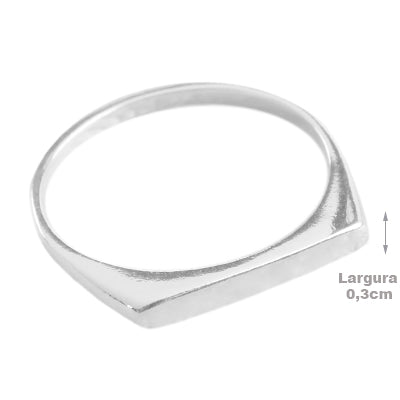 Anel de Prata Liso - 69434