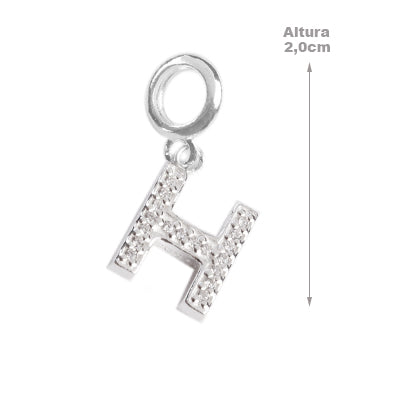 Berloque de Prata Letras - 62434