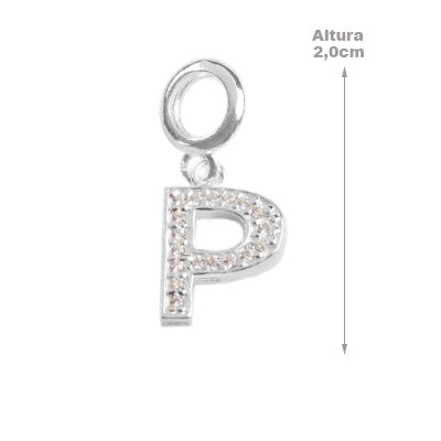 Berloque de Prata Letras - 62434