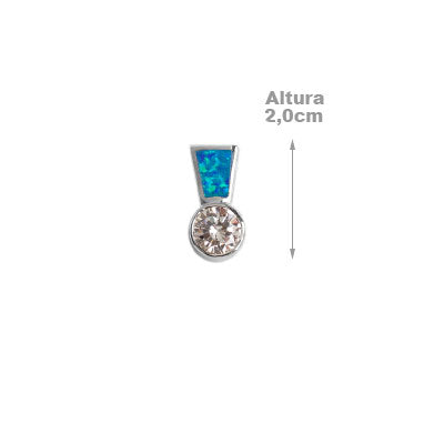 Pingente de Prata com Pedras