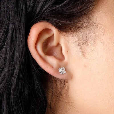 Brinco de Prata com Zircônia