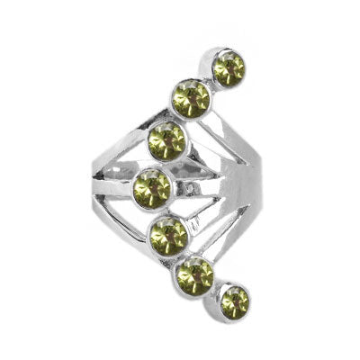 Anel de Prata com Peridoto