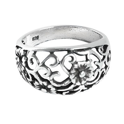 Anel de Prata Flor - 55500