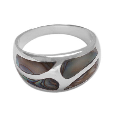 Anel de Prata com Abalone - 56341